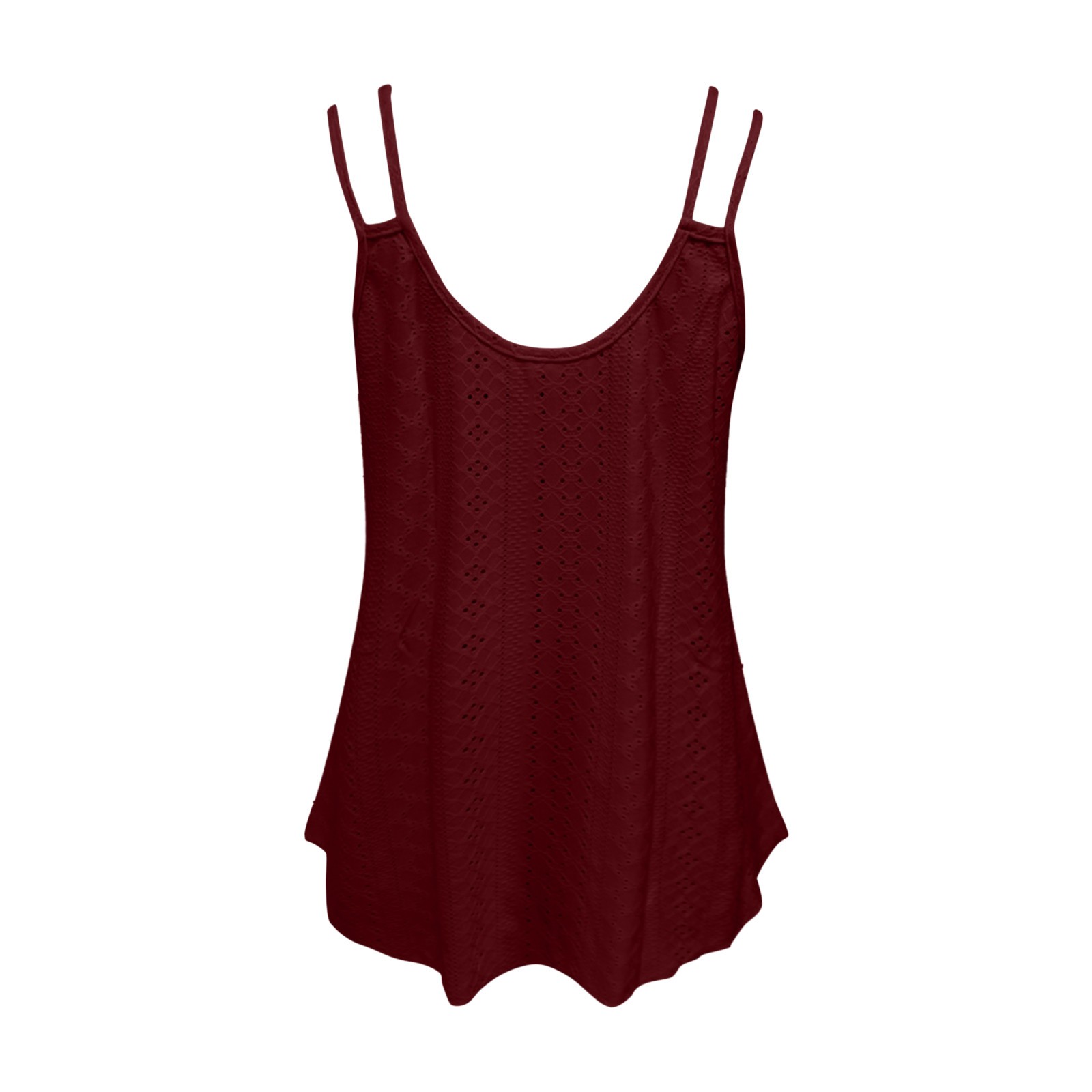 thumbnail image 5 of Camiseta sin mangas estampada para mujer: camiseta informal de cuello redondo y corte corto, 5 of 6